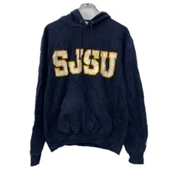 Champion ロゴスウェット パーカー S ネイビー マルチカラー チャンピオン プルオーバー ビッグロゴ スウェット ワッペン 秋物 a712-5769