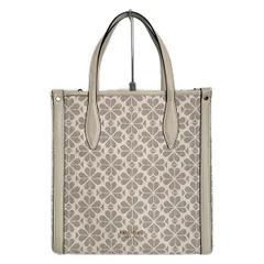 Kate spade(ケイトスペード) トートバッグ ローワン スペード フラワー コーテッド キャンバス ミディアム NS トート PXR00304 レザー