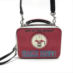 良品 MARC JACOBS マークジェイコブス ピーナッツ 限定 レア スヌーピー 2WAY ハンド ショルダー バッグ レザー レディース a10164