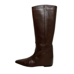 CORSO ROMA 9(コルソローマ) ロングブーツ 39 レディース - ダークブラウン レザー