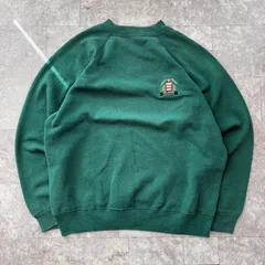 ヘインズ Hanes スウェット トレーナー 刺繍ワンポイント 90s  緑 グリーン Lサイズ 古着