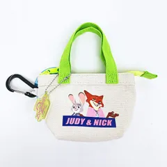 ディズニー ズートピア ニック＆ジュディ カラビナ付きミニバッグポーチ Disney