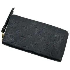 【中古】LOUIS VUITTON | ルイ・ヴィトン ジッピーウォレット モノグラム アンプラント ラウンドファスナー長財布 M61864 ブラック【尾張小牧店】