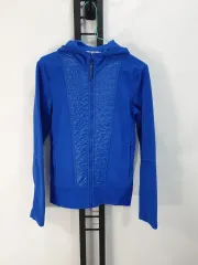 アディダス ステラ マッカートニー フリース フーディー ジップアップ ブルー 85