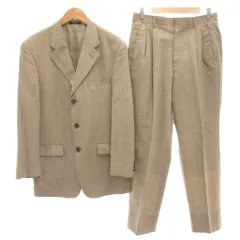 レニュー Les mues スーツ テーラードジャケット パンツ A6 背抜き シングル ベージュ 春夏 /AE