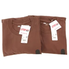 ユニクロ UNIQLO UT タグ付き 24SS ルーヴル美術館UTグラフィックTシャツ まとめ 2点セット 半袖 クルーネック 茶 ブラウン 341-473243 /GV