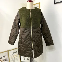 新品 未使用 ロングコート ダウンベスト 2way キルティング ボア カーキ ジレ 極暖 Mサイズ レディース 女性 お洒落 ジレ 可愛い
