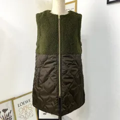 新品 未使用 ロングコート ダウンベスト 2way キルティング ボア カーキ ジレ 極暖 Lサイズ レディース 女性 お洒落 ジレ 可愛い