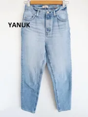 【田中みな実さん着用】YANUK　ヤヌーク　RUTHハイウエストパンツ　Sサイズ　25　　デニムブルー　ストレッチ素材　日本製　定価27500円　送料込み　6460930