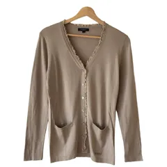 Burberry LONDON(バーバリーロンドン) カーディガン サイズ2 M レディース美品  - ベージュ 長袖/フリル