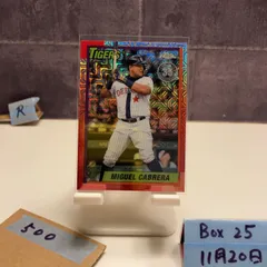 2025 Topps Chrome Miguel Cabrera Detroit Tigers 35th Anniversary Mojo Refractor カード