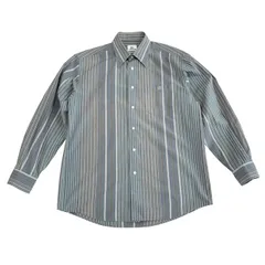 古着 ラコステ LACOSTE 長袖シャツ クリーニング済み ストライプ柄 メンズ サイズ3