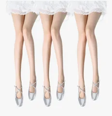 [ヴェーミア] ストッキング 肌色補正 UV カット オフィスファッション 3足組 5足組 ストッキング パンスト レディース 自然な素肌感 (ベージュ*3)