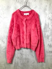Rope Picnic ロペピクニック 定価5489円 ふわふわMIXフェザーニット カーディガン size38/ピンク ■■レディース