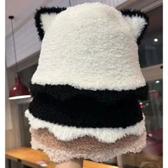 【帽子】 送料無料 ネコ耳帽 ねこ耳 猫耳 秋冬 韓国風 帽子 ニット帽 レディース 小顔見せ ふわふわ 防寒対策 あざとかわいい 秋冬 ネコ ねこ キャット猫 ファッション 猫グッズ 千葉 猫雑貨 Cats Hat