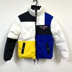 【POLO SPORT】ポロスポーツ/リバーシブルダウンジャケット/XS/マルチカラー＆ブラック
