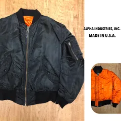 80's ALPHA INDUSTRIES, INC./SIZE:S /アルファ インダストリーズ MA-1 フライトジャケット リバーシブル ナイロンジャケット MIL-J-82790J (USAF) 中綿 ブルゾン ミリタリー 空軍 米国 ビンテージ 古着