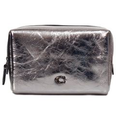 コーチ COACH メタリックレザー ベアー ドール ボア レザー ぬいぐるみ