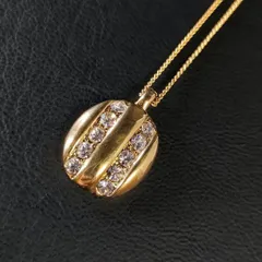 716-1　美品　Yves Saint Laurent　イヴサンローラン　ネックレス　YSLロゴ　ゴールド　オーバル　lady's　レディース　女性　ラウンド　ラインストーン　ヴィンテージ 　アクセサリー　ペンダント　メンズ　ユニセックス