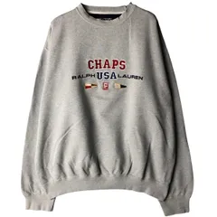 古着 ラルフローレン Ralph Lauren CHAPS チャップス ロゴスウェットシャツ トレーナー メンズL相当/eaa597601