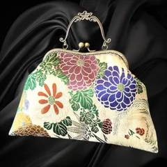 【No.657】着物リメイクバッグ、和風オリジナルバッグ、着物ショルダーバッグ