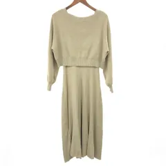 diagram ダイアグラム リブフレアセットワンピース サイズ:36 アンサンブル/セットアップ    ベージュ レディース / 240001175847