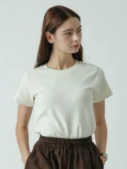 新作) 起毛半袖T - 起毛Tシャツ, ピーチ起毛, フィット感保証, 冬, 半袖Tシャツ, ベーシックカットソー, インナーTシャツ