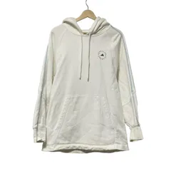 ADIDAS BY STELLA McCARTNEY(アディダスバイステラマッカートニー) パーカー サイズM レディース - 白×ライトブルー×黒 長袖