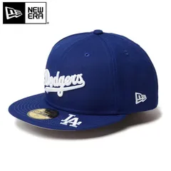 ニューエラ NEWERA 59FIFTY MLB バイザーロゴ キャップ ロサンゼルス・ドジャース ダークロイヤル 14307685 日本正規品