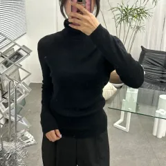 UNIQLO ユニクロ タートルネック ブラック L