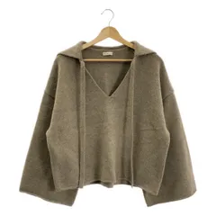 PROTAGONISTA / プロタゴニスタ | ウール セーラーカラー ワイドスリーブ ニット セーター | F | ブラウン | レディース