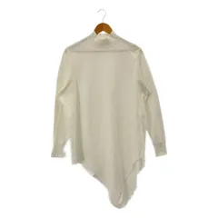 JoICEADDED / ジョイスアディッド | コットン アシンメトリー ハイネック オーバー カットソー | F | ホワイト | レディース