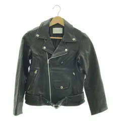 beautiful people / ビューティフルピープル | レザー ダブルライダースジャケット | 150 | ブラック | レディース