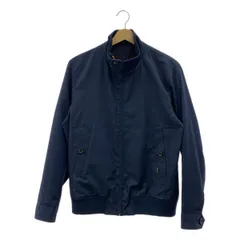 AQUASCUTUM / アクアスキュータム | 背裏クレスト刺しゅう ショートブルゾン | 36 | ネイビー | メンズ