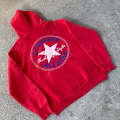 90's USA製 CONVERSE ALL STAR sweat hoodie. 古着　コンバース　スウェットパーカー　オールスター　vintage レッド　赤