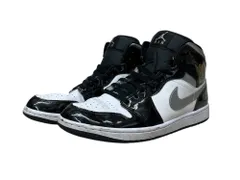 NIKE (ナイキ) AIR JORDAN 1 MID SE BLACK PATENT エアジョーダン スニーカー HV0789-010 28cm US10 ブラック ー/199