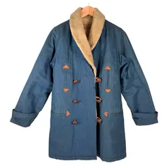 90s Wrangler デニム ボアジャケット L 古着 ラングラー ヴィンテージ