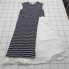 ◇ ⊂ サンプリシテ SIMPLICITÉ ボーダー切替ワンピース ネイビー系 レディース E  【1510070000996】