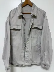 メンズ シャツ ジャケット (ライトグレー)