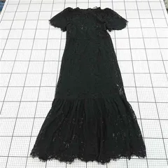 ◇ ⊂ ワンピース ザラ ZARA レースワンピース ブラック系 Mサイズ レディース E  【1510230013750】