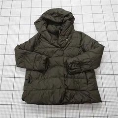 ◇ ⊇ noa-ge ノアジェ ダウンジャケット フード付き カーキ系 M レディース E  【1510070001467】