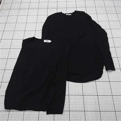 ◇ ⊇ アズールバイマウジー AZUL BY MOUSSY 250FSB70-117C ブラック系ニットトップス Mサイズ レディース E  【1510240012569】