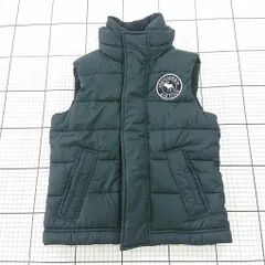 ◇ ⊇ アバクロンビー＆フィッチ Abercrombie & Fitch キッズ ダウンベスト Sサイズ ネイビー系 キッズ E  【1510240010831】