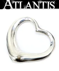 【広尾店】ティファニー Tiffany&Co. オープンハート ペンダントトップ 36mm SV925 約12.1g 【17898】