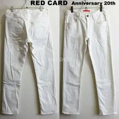 レッドカード　Anniversary 20th　12503　ボーイフレンドスキニーデニム　W76cm　ストレッチ　ホワイト　レディース　日本製　Sz.24　RED CARD