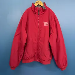 USA古着　エルエルビーン　llbean フリース裏地付きナイロンジャケット　ヴィンテージ　ビンテージ　バーガンディ　えんじ色　企業物　アドバタイジング