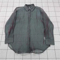 ◇ Θ ジーナシス JEANASIS シアーシャツ JS064283MC グリーン系 レディース F E  【1510290006914】