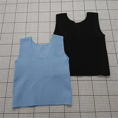 ◇ ⊂ 《 mystic ミスティック まとめ売り2点セット ワッフルノースリーブトップス ブラック系 F レディース 》 E  【1510290004675】