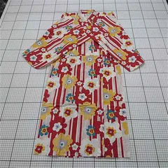 ◇ ⊂ ワンピース デビロック devirock 130cm 花柄浴衣セット レッド系 キッズ E  【1510290008963】