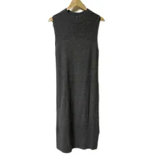theory(セオリー) ワンピース サイズS レディース美品  - ダークグレー ノースリーブ/ロング/ニット
